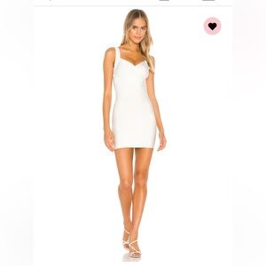 super down white Patrina bandage dress - white size M